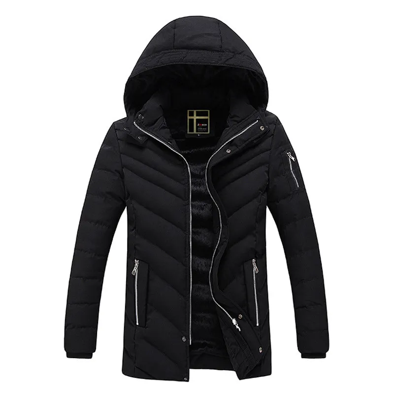 Русские зимние куртки для мужчин черное пальто с меховым капюшоном снег пальто кашемировый лайнер вниз хлопок мягкий куртка бренд Clothing