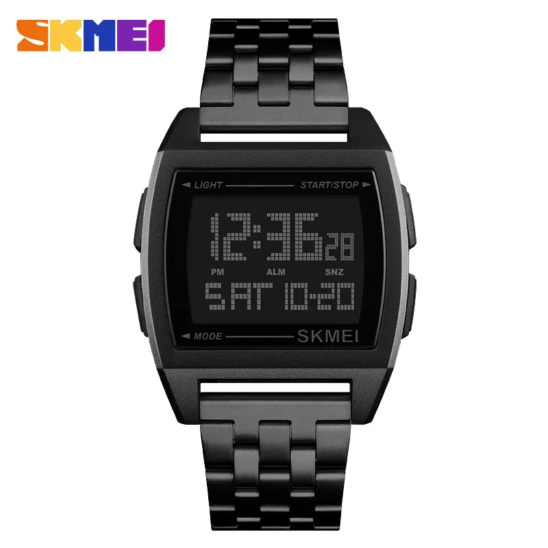 SKMEI Sportshorloges LED Digital Electronic Horloge Waterdichte Mens Horloges Top Male Clock Relogio Masculino