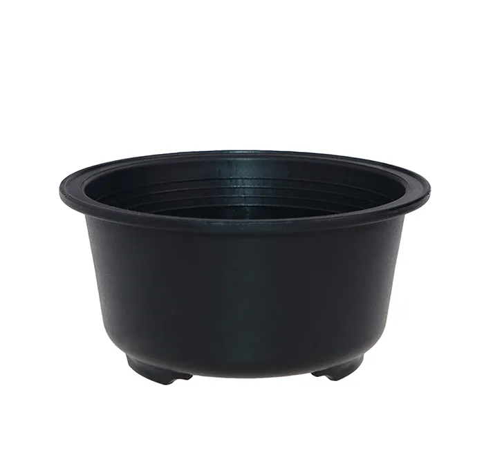 Partihandel 50st MOQ Gratis frakt Plast Sturdy Black Drainage Flower Pot Planter för Succulent Serie Arrangemang Planting Bowl