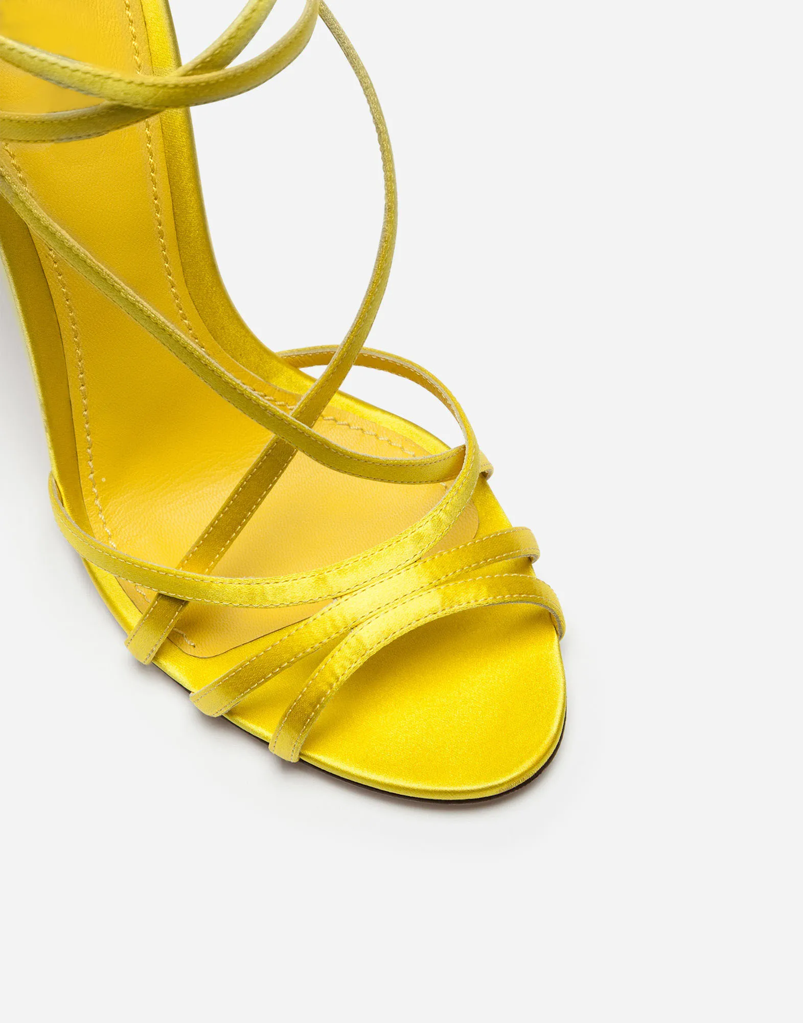 Yellow wrap heels hotsell