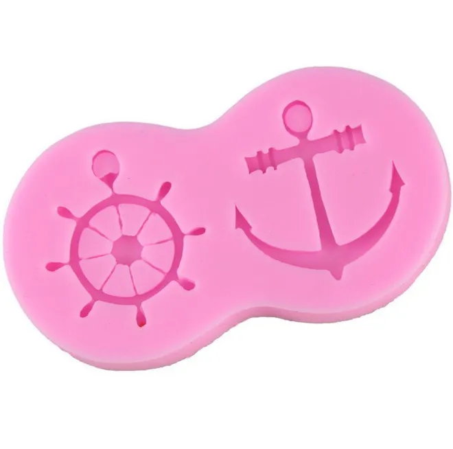 Anchor Rudder Silicone Search Sugar. Outils de décoration de gâteaux Modèle de décoration Outil de cuisson DIY moule en silicone pasteleria