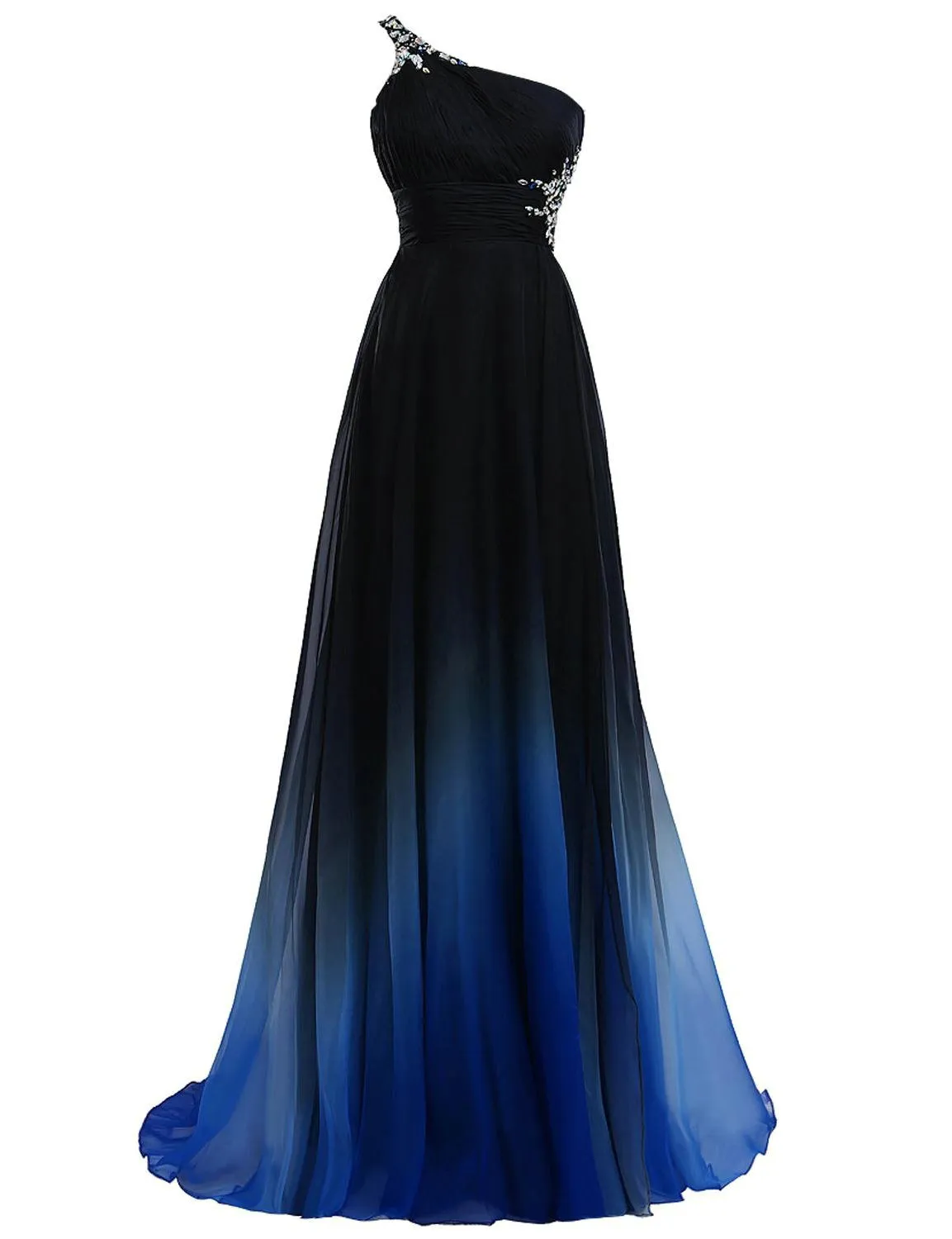 HY119 Qatar Gradient Chiffon Evening Dresses For... From Werbowy, $76.69 |  DHgate.Com