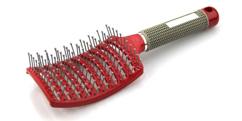 Professional Anti-static Hair Brush Curved Row Hair Comb Hairstyle Scalp Massager Hairbrush Barber Hairdressing Styling Tools New Popular