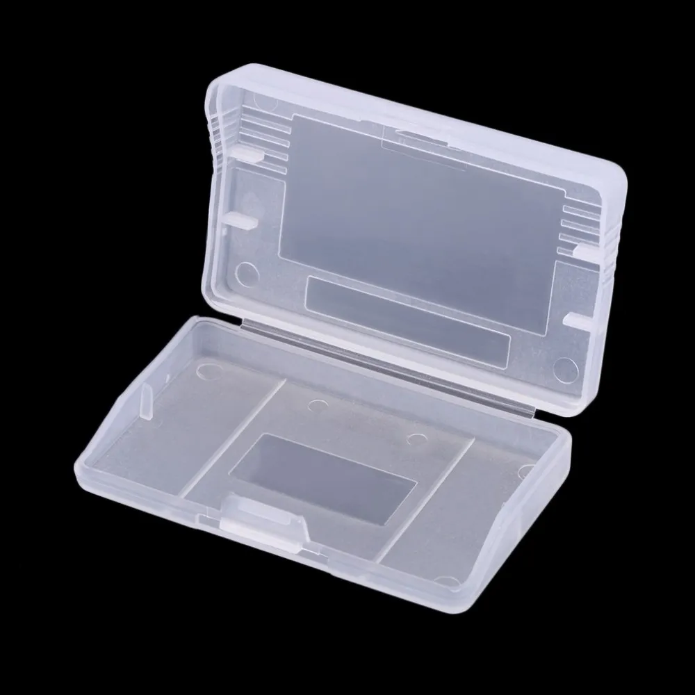 Hard Clear Plastic Game Cartridge Case Transparent Storage Box for GameBoy Advance GBA Game Cards Cart Protector DHL FEDEX EMS FREE SHIP