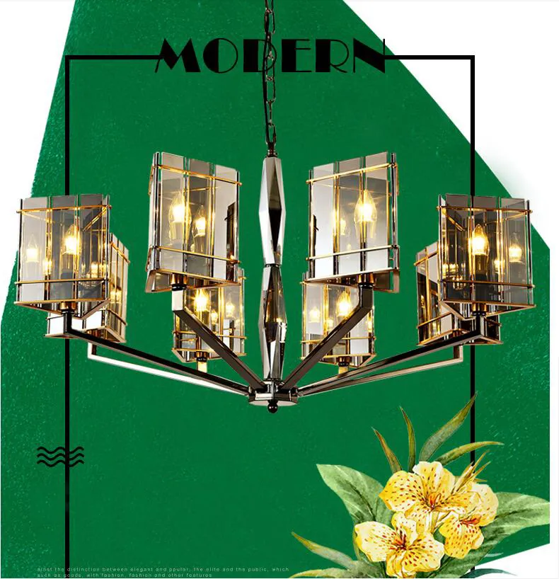 Modern Loft Industrial Chandelier Lights LED Bar Stair Dining Room Lighting Retro Chandeliers Lamps Fixtures Lustres