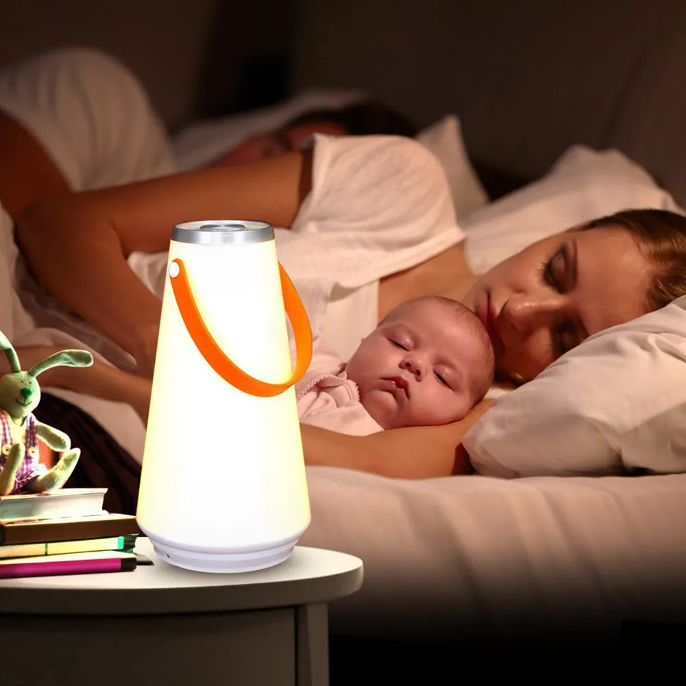 Creatieve Mooie Draagbare Draadloze LED Home Nachtlampje Tafellamp USB Oplaadbare Touch Switch Outdoor Camping Noodsituatie Licht