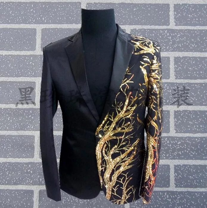 Golden suit sales design for man