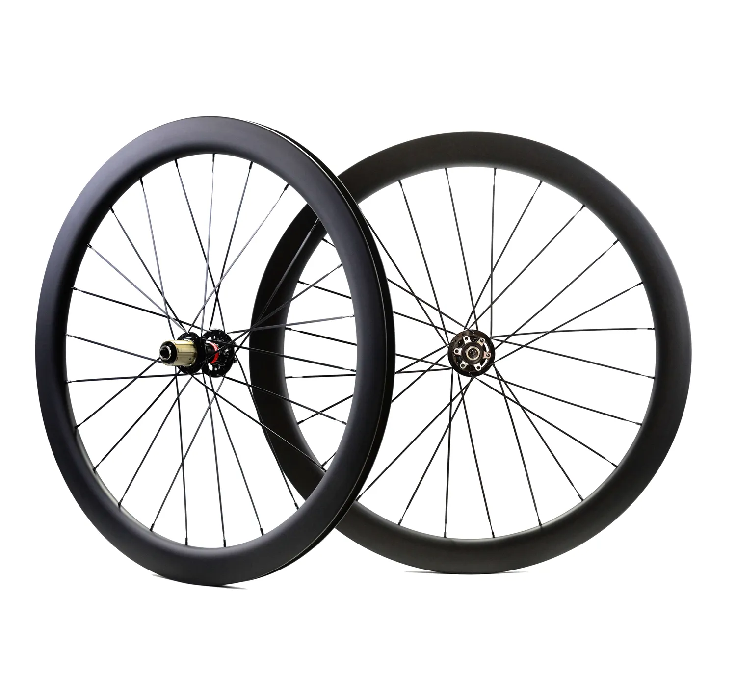 700C 50mm 깊이 도로 디스크 브레이크 탄소 wheelsets 25mm 폭 Clincher / 관형 디스크 사이클로 크로스 자전거 탄소 바퀴 UD 무광택 finsh