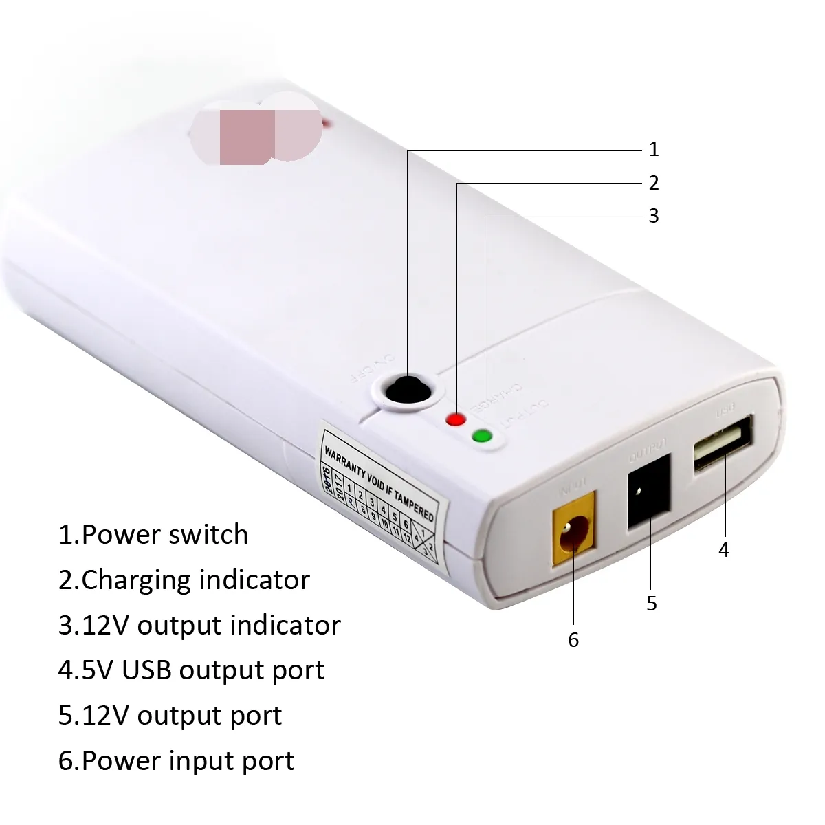 12V 7800MAH USB 2A 2 Way Output Powerbank DC Mini Ups Router Backup Power  Uninterruptible Power Supply With A Switch From 20,46 €