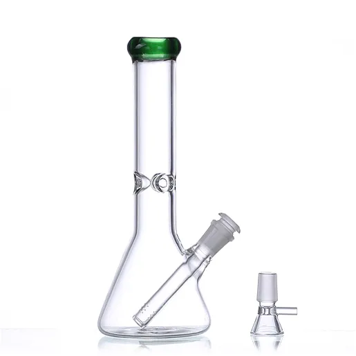 10.2" Glass bong beaker ice catcher smoking water pipes with Downstem and bowl smoking hookahs for sale