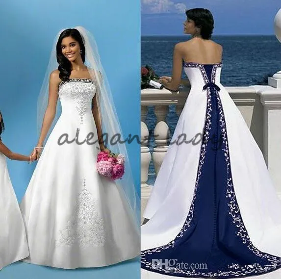 Robe de mariee shop bleu