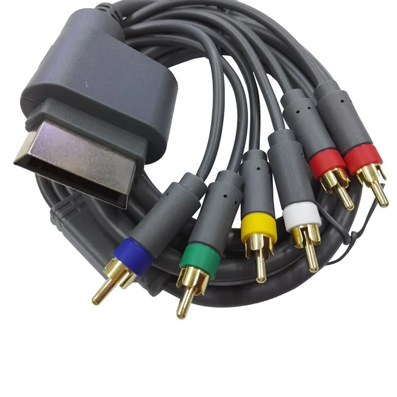 HD TV Component مركبة الصوت فيديو AV Cable Cable Lead 6 أقدام من سبل Xbox 360 شحن سريع عالية الجودة