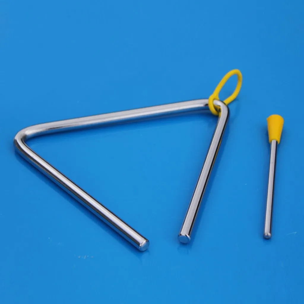 DHgate Childrens Alloy Triangle Percussion Musical Instrument 3.9 x 3.6 Triangle for Kids Music Learning Musical Instruments