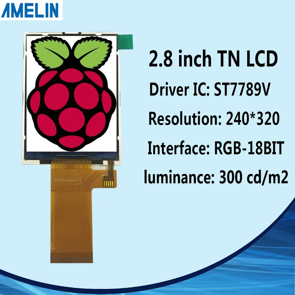 ST7789V 드라이버 IC 화면 및 40pin RGB 인터페이스 패널이있는 2.8 인치 240 * 320 TFT LCD 모듈 디스플레이