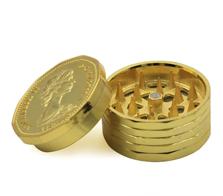 New 43mm zinc alloy sharp tooth metal three layer coin model cigarette lighter