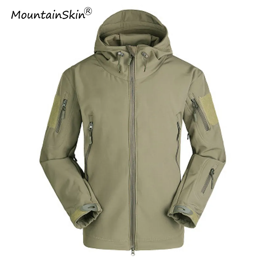 Mountainskin erkek ceketler Su Geçirmez Rüzgar Geçirmez Softshell Ceketler Polar Giyim Erkek Moda Marka Mont LA665