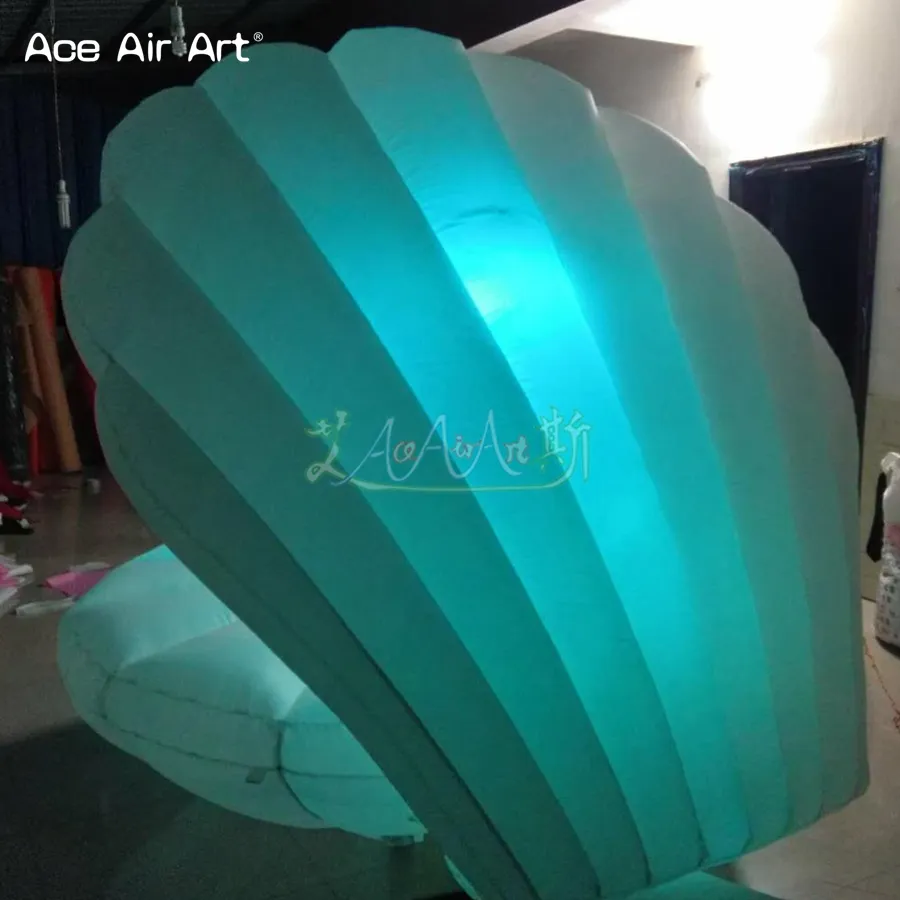 2022 New Arrived Led Inflatable Seashell  Inflatable Crabshell Clamshell For Wedding Decoration