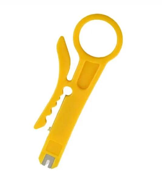 Di alta qualità Rotary Punch Down Network UTP Cable Cutter Stripper RJ45 Cat5 RJ12 RJ11 CAT5e CAT6 cavo Punch Down Wire Tool3736111