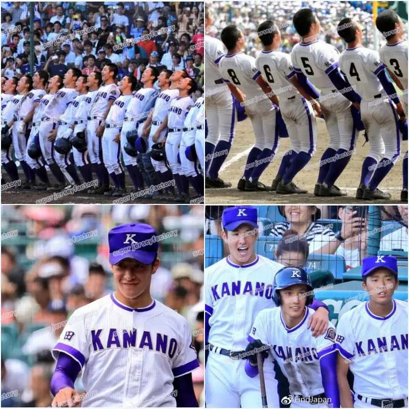 Baseballtr￶jor m￤n Kanano Japan Golden Foot Agriculture Baseball Jerseys Yoshida Teruhoshi Kikuchi Ryota Takahashi Yuki H￶gkvalitativ gratis frakt