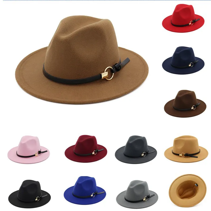 Herrhatt för Gentleman Wide Brim Jazz Church Cap Band Wide Flat Brim Hattar Snygg Trilby Panama Utomhushattar