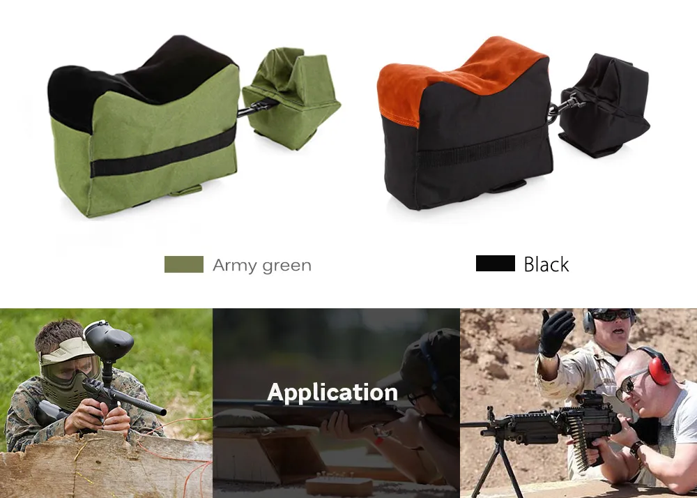 Outdoor Tactical Front Tyłek Bench Rest Combo do karabinu bez wypełniacza