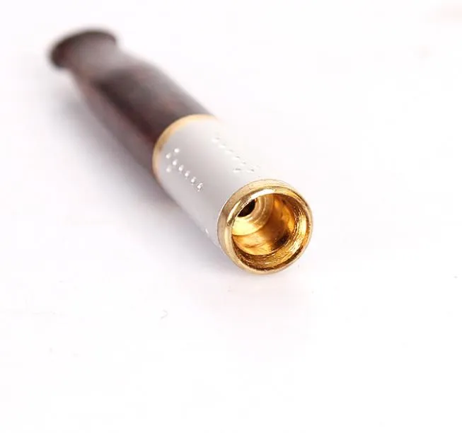 Metal gülağacı ahşap sigara tutucu filtreleme sigara tutucu sigara tutucu için dolaşan çubuk