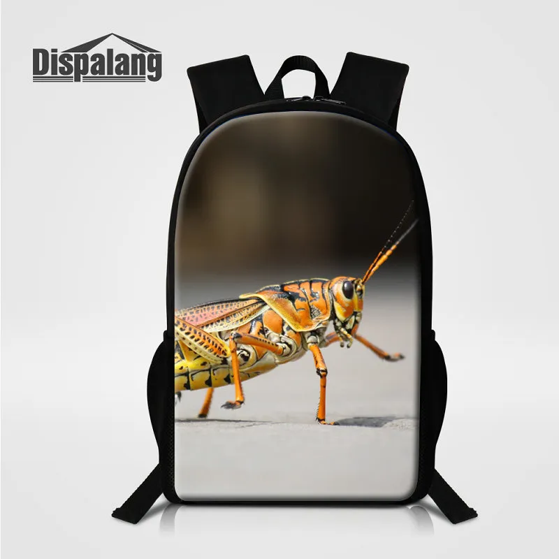 Kinder-Schulrucksäcke für Grundschüler, Schultaschen mit Insektenschnecken-Aufdruck für Teenager-Mädchen und Jungen, Tier-Rucksäcke, Rugtas Einzigartiger Rucksack