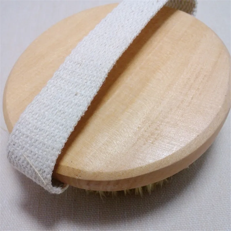 Cepillo de masaje para ducha de baño, cepillos de cerdas, cepillo de masaje corporal, baño de ducha de madera, exfoliante de lavado corporal