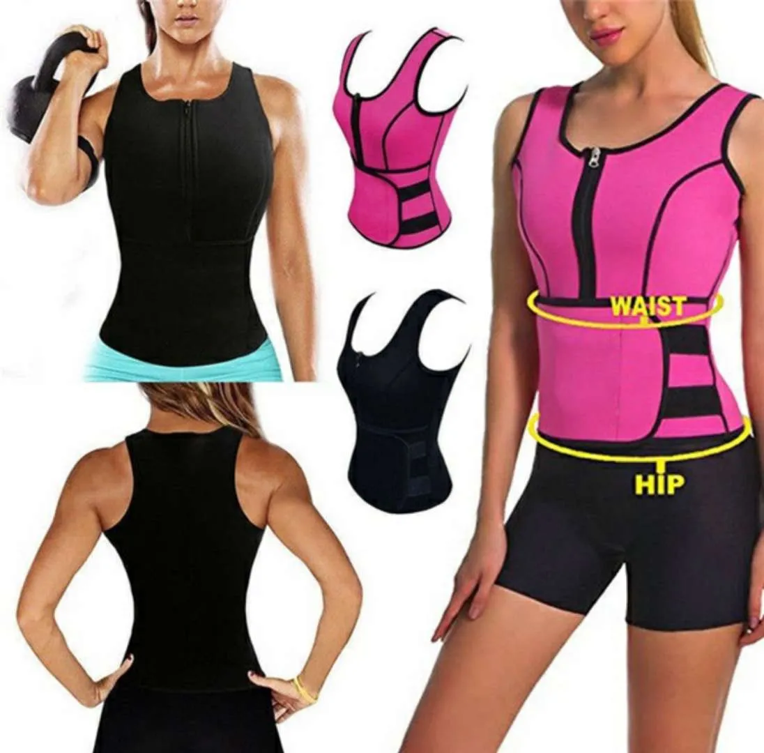 Chaleco de neopreno Body Shaper Cintura adelgazante Cinturón ajustable Sudor Sauna Cinturón adelgazante Body Shaper Cintura Trainer Chaleco Entrenamiento Fajas 8 colores