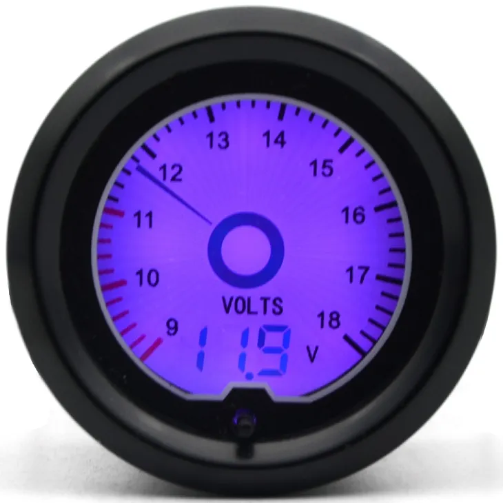 2 inch 52mm Voltage Gauge Racing Gauge LCD Digital Display Car Meter Multiple Colors9865086