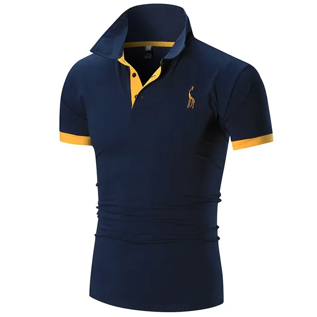 Zomer Polo Shirt Mannen Korte Mouwen Polo Mannelijke Stad Gedrukt Casual Tees Tops Gloednieuwe Mannen Kleding 2018 Mode Gratis verzending