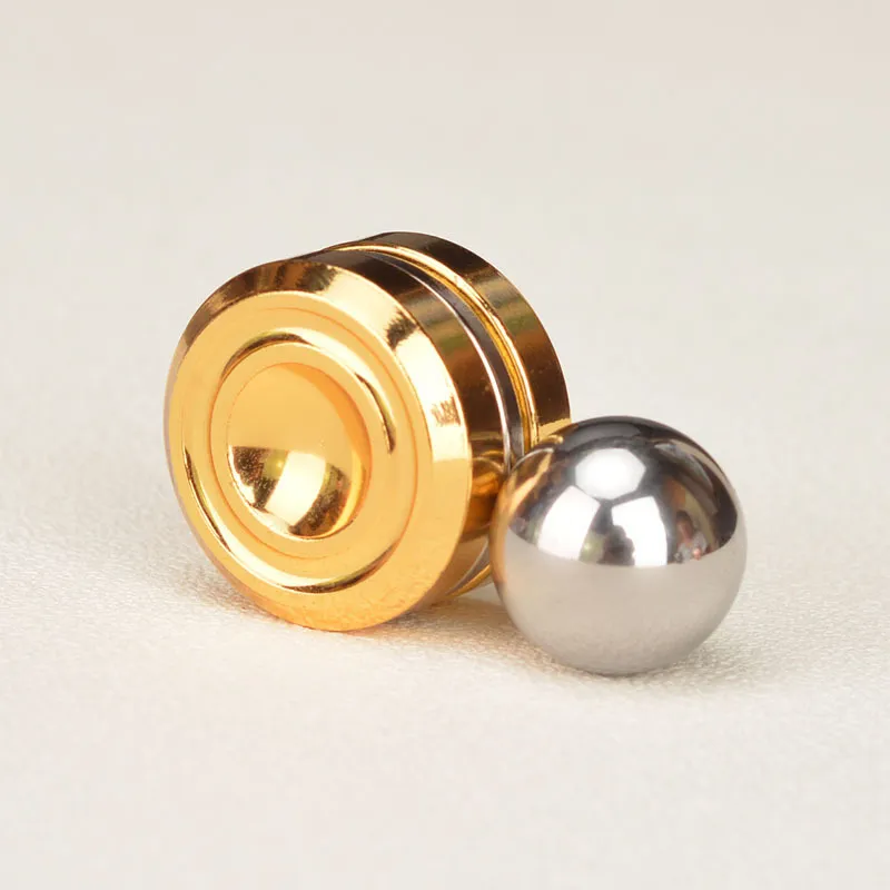 人工衛星Topspinnertoy Magnet fingertip Yoyo Ball Mini Metal Finger Yoyo Electropllating Puzzle Toys Magic Yoyo4440203