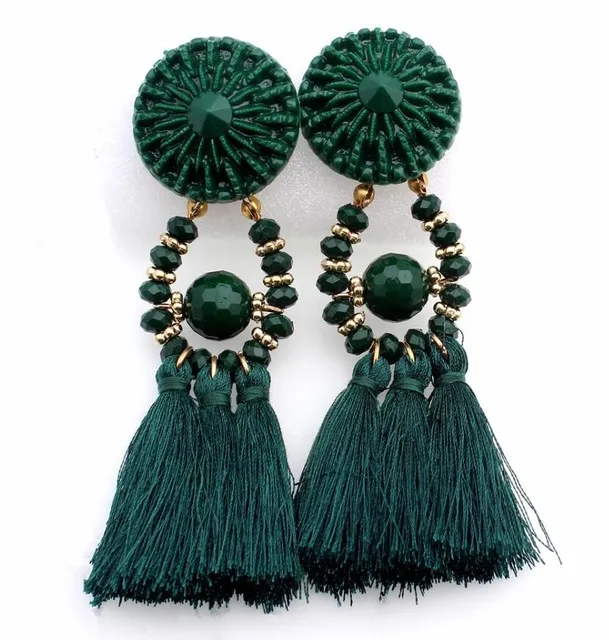 Hocole Brincos Femmes Marque Boho Drop Dangle Fringe Boucle D'oreille Vintage Ethnique Déclaration Gland Boucles D'oreilles De Mode Bijoux Charmes 20 paires