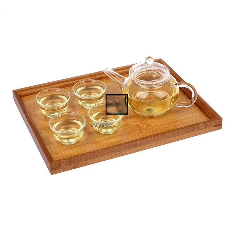 Bamboo Home Food Fruits Tray Storage Breakfast Serving Plate Snack Dessert Containers Trays Box Plate Dishes