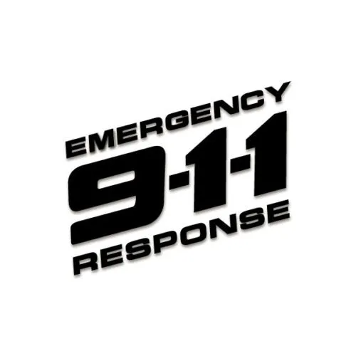 Car Sticker 911 Emergency Response Reflective Vinyl Tuning Auto