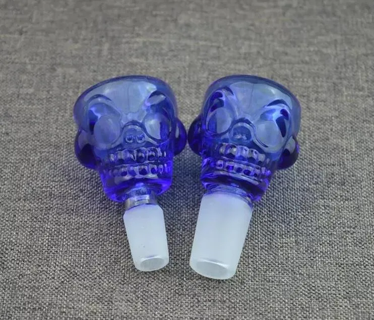 The head of a new color skull and bone Wholesale Glass bongs, Oil Burner, Glass Water Pipes, Oil Rigs Smoking Rigs