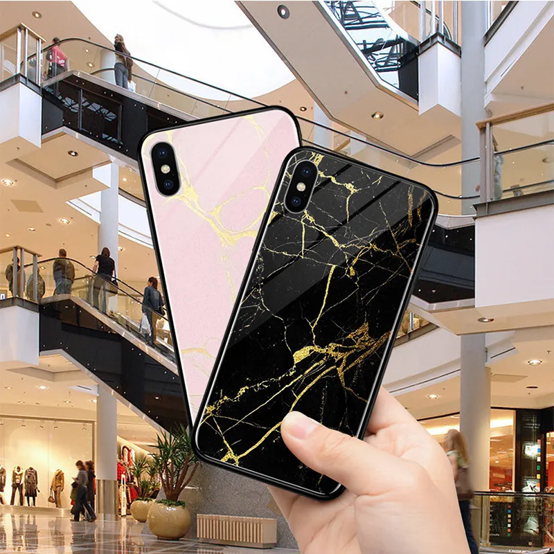 Etui de personnalisation pour iPhone X 8 7 6 6 plus étui arrière en verre trempé sur mesure Funda Cover Créez votre propre photo