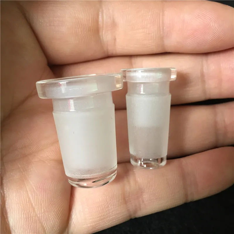 Preço de fábrica Bong downpipe adaptador de redução de 18.8mm fêmea conjunta inline 14.5mm para tubos de água de vidro feminino Jiont vidro Bong em estoque
