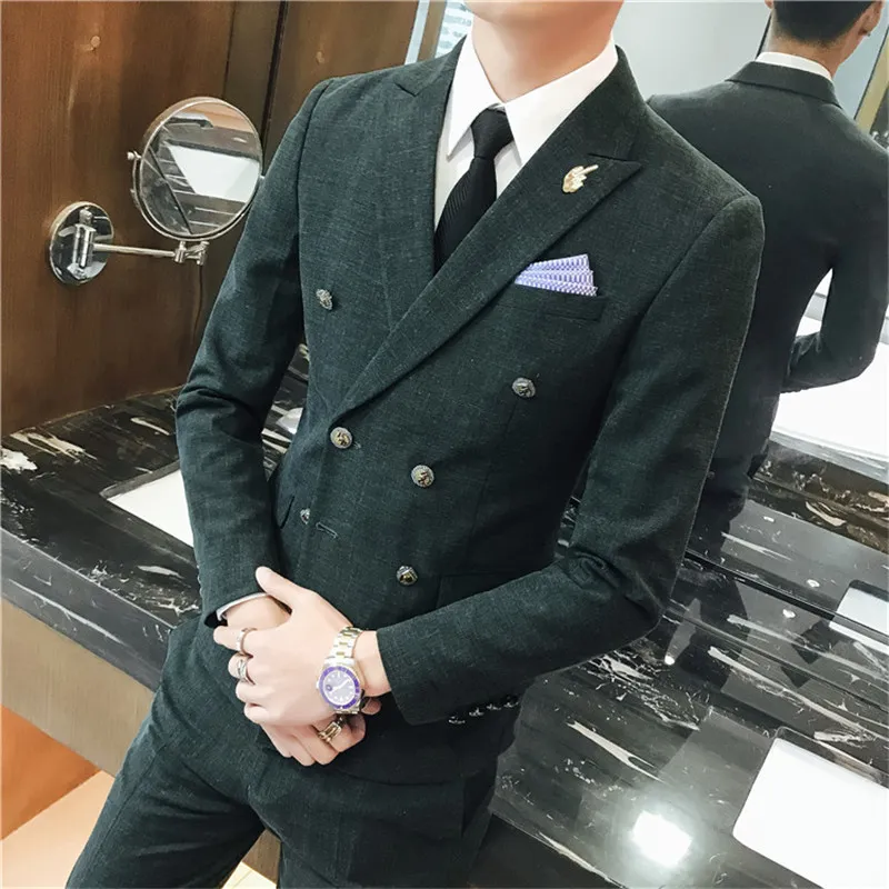 Double-Breasted Pak Grijs Gestreept - Bespoke Tailoring Gids