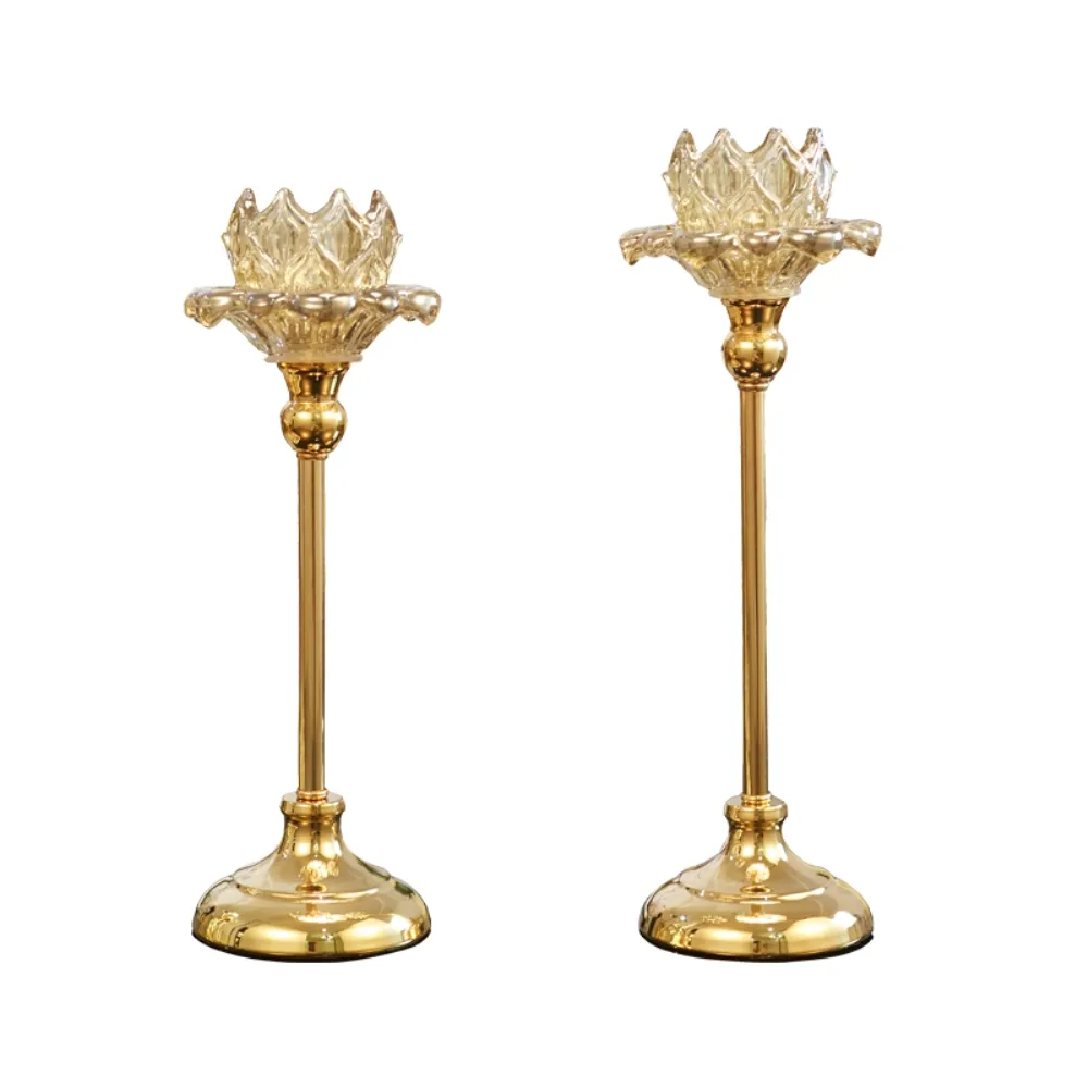 New Candelabro Cristais Suporte de Vela Delicada De Vidro Suporte De Vela de Casamento Romântico Candlesticks Mesa Central Para A Decoração Home