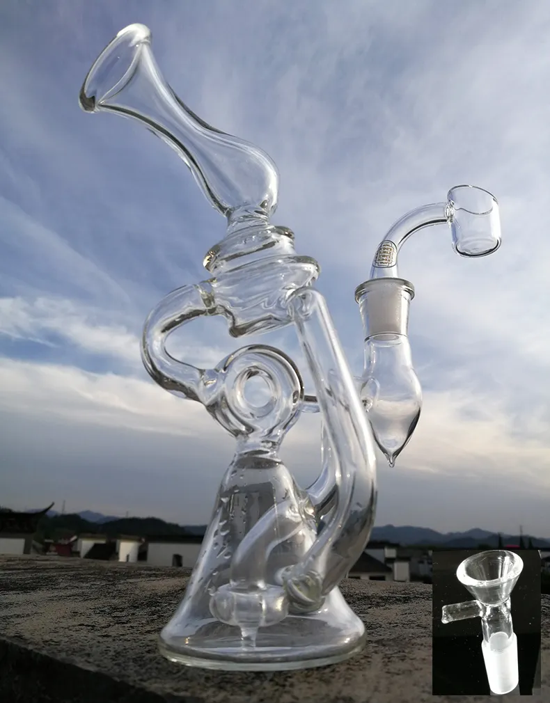 Recycler-Bong, Mini-Wasserpfeife, Bohrinsel, Glas-Wasserpfeifen, Bongs