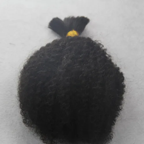 100 g di capelli intrecciati ricci crespi afro sfusi 1 fascio di capelli umani ricci crespi afro da 10 a 26 pollici intrecciare massa senza attaccamento