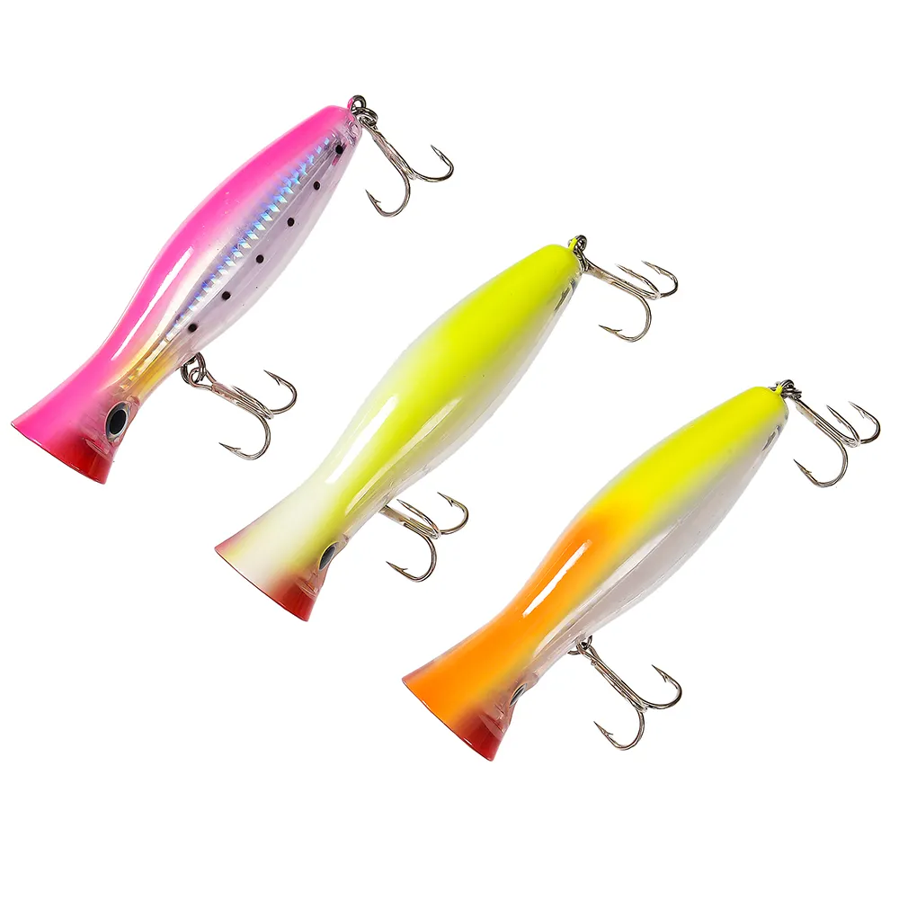 Livraison gratuite 12 cm 42g 3 D Poper appât Topwater Popper leurre de pêche nouveau grand jeu appât artificiel