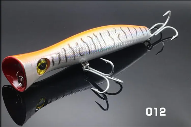 Big Size Saltwater Fishing lure hooks 115g 20cm ABS Plastic Giant body Popper Pencil swimbaits Trolling Laser bait