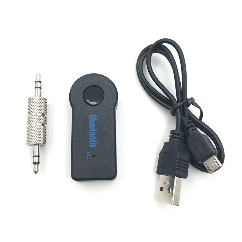 Stereo 3.5 Blutooth Wireless per musica per auto Ricevitore Bluetooth Adattatore Aux 3.5mm A2dp per ricevitore per cuffie Jack vivavoce 100 PZ / LOTTO