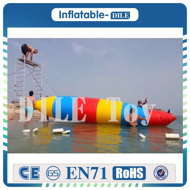 Free Shipping Factory Price 5x2m Inflatable Water Blob Inflatable Jump Blob ,0.9mm PVC Water Pillow, Inflatable Blob Jumping