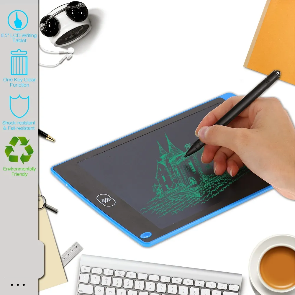 LCD writing tablet digital drawing board for kids electronic writing pad for kids 8.5 inch smart writing pad with stylus gifts