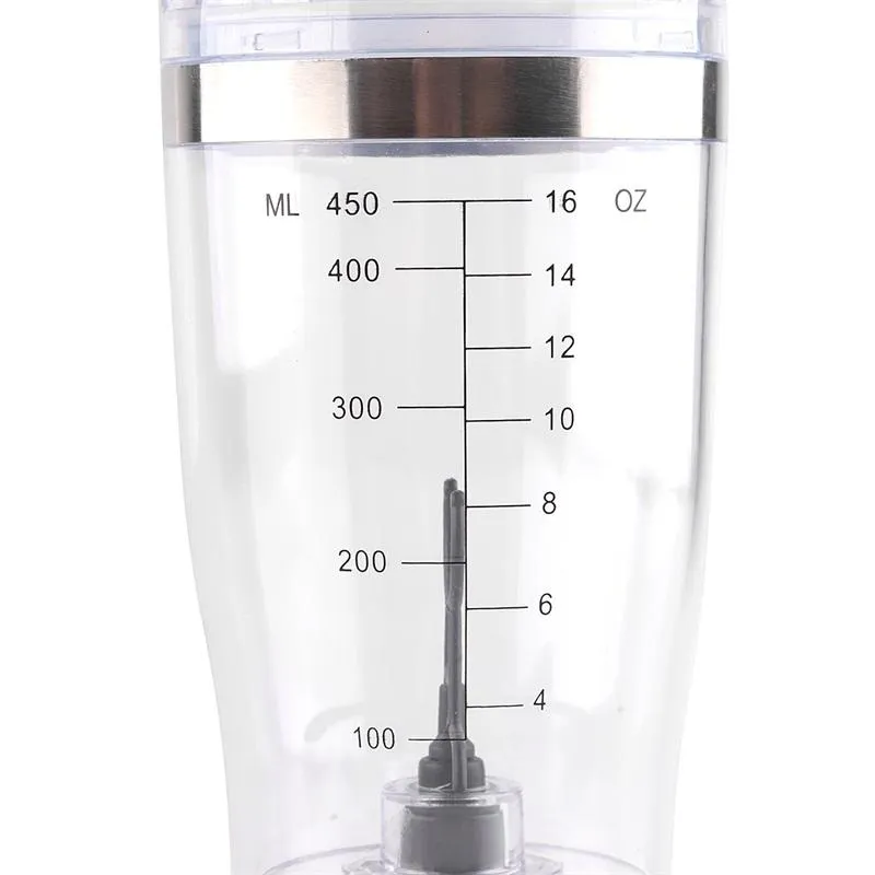Garrafa automática do shaker da proteína 450ml BPA livre portátil da proteína do vórtice do vórtice do vórtice do copo dos esportes da proteína