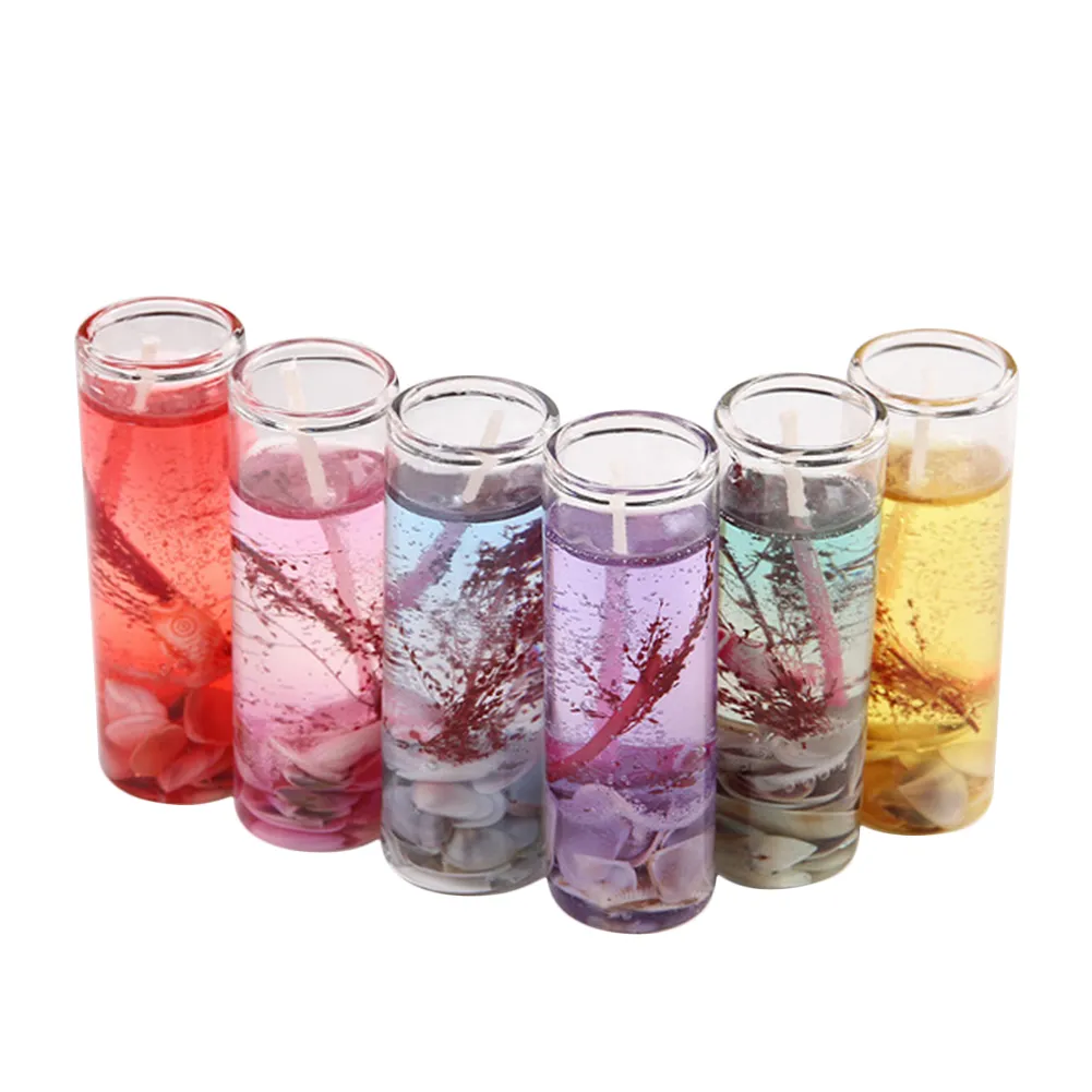 Romantic Ocean Jelly Wax Candle In Transparent Crystal Glass Bottles  Smokeless Aromatherapy Gel Flameless Candles With Timer With Scented Shells  From Happygril, $7.63