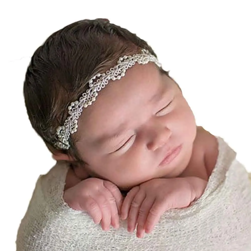 Moda bebek bebek çocuk Kız saç bandı lüks İnci Saç Bandı Bebek Baş Wrap Band Aksesuarları toptan kaliteli 2018 yeni sıcak satış